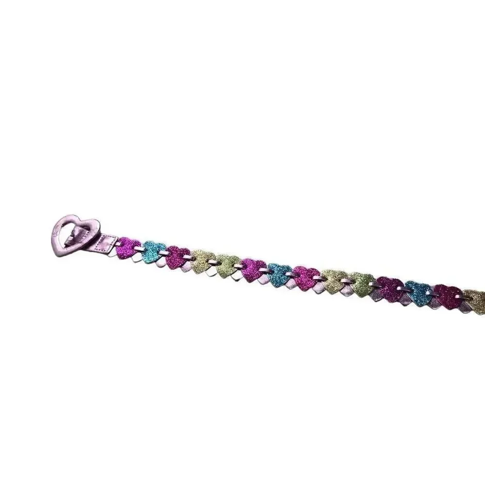 Girls sparkle heart belt 26